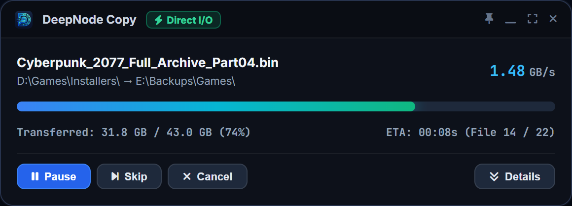 Compact View Interface